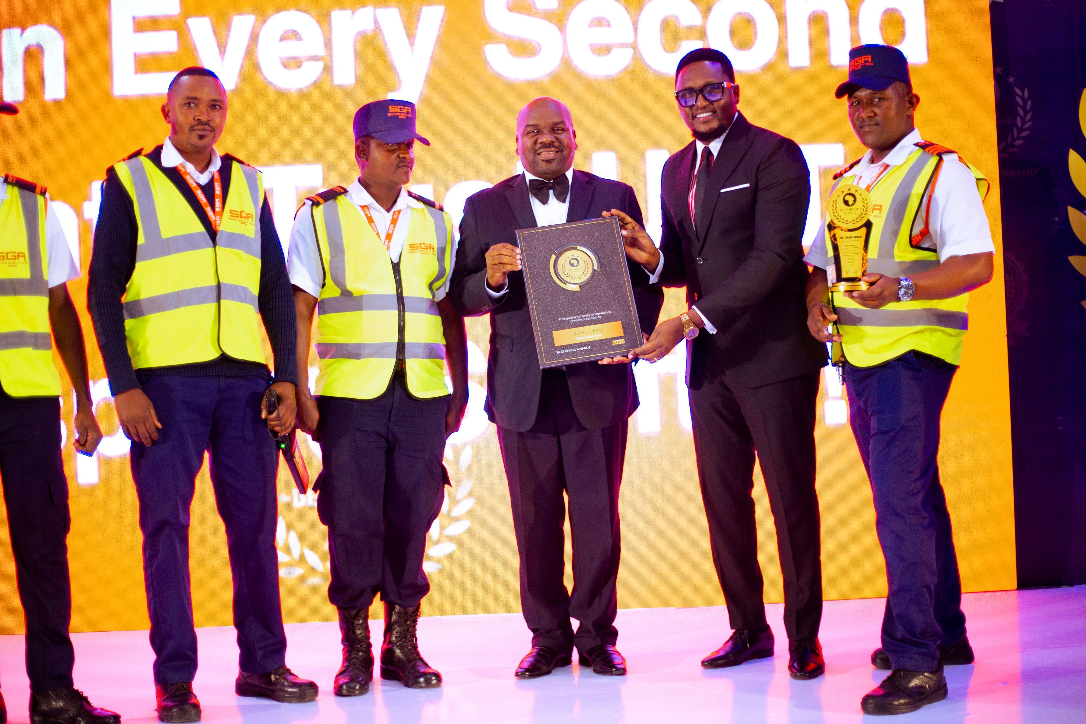 SGA Tanzania wins the Best Security Brand in Africa by the Best Brand Awards