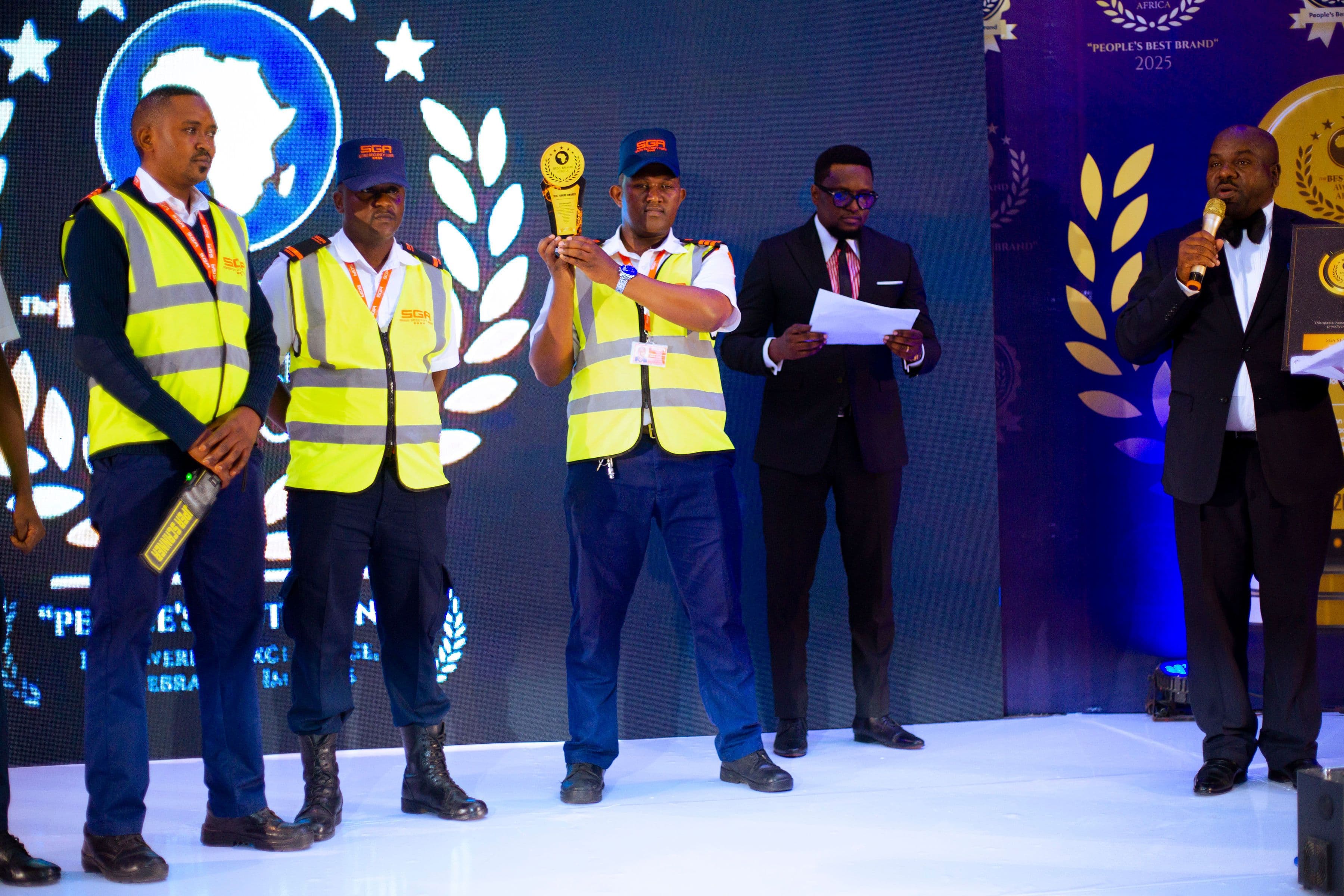SGA Tanzania wins the Best Security Brand in Africa by the Best Brand Awards